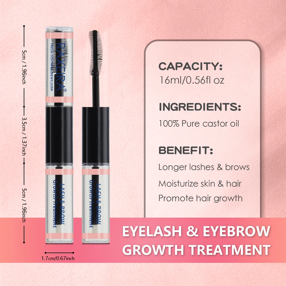 Private Label Eyelash Growth Serum Castor Oil for Eyelashes and Eyebrows