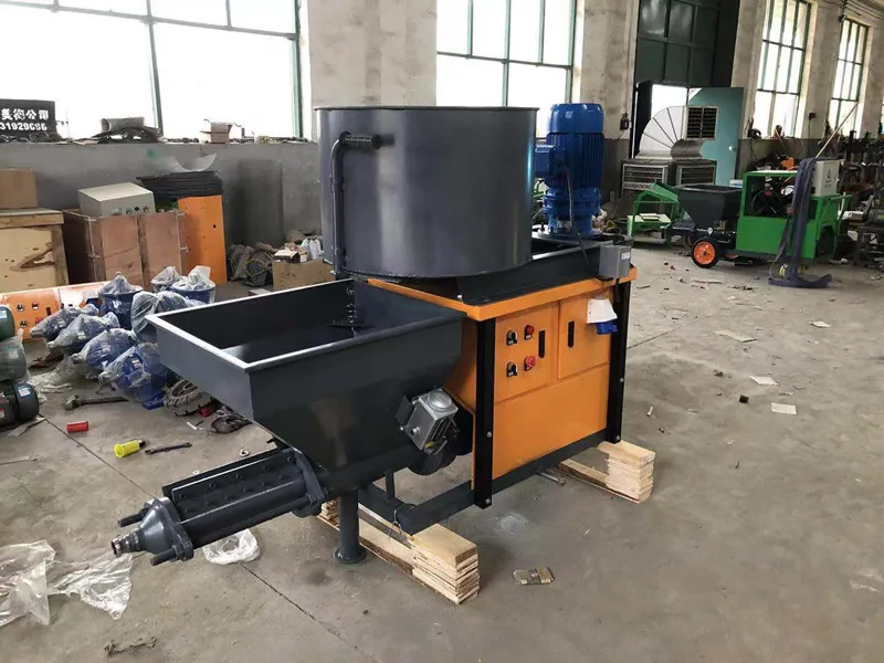 New product mixer and mortar spraying machine