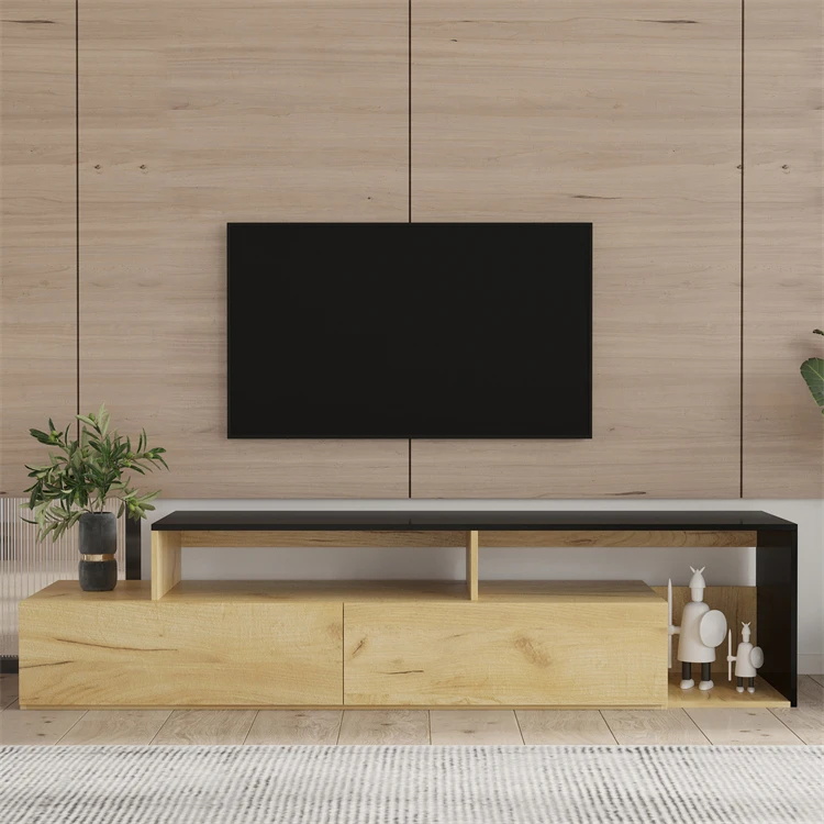 High Gloss Led TV Stand New Style Modern Electric Fireplace TV Wall Unit TV Cabinet
