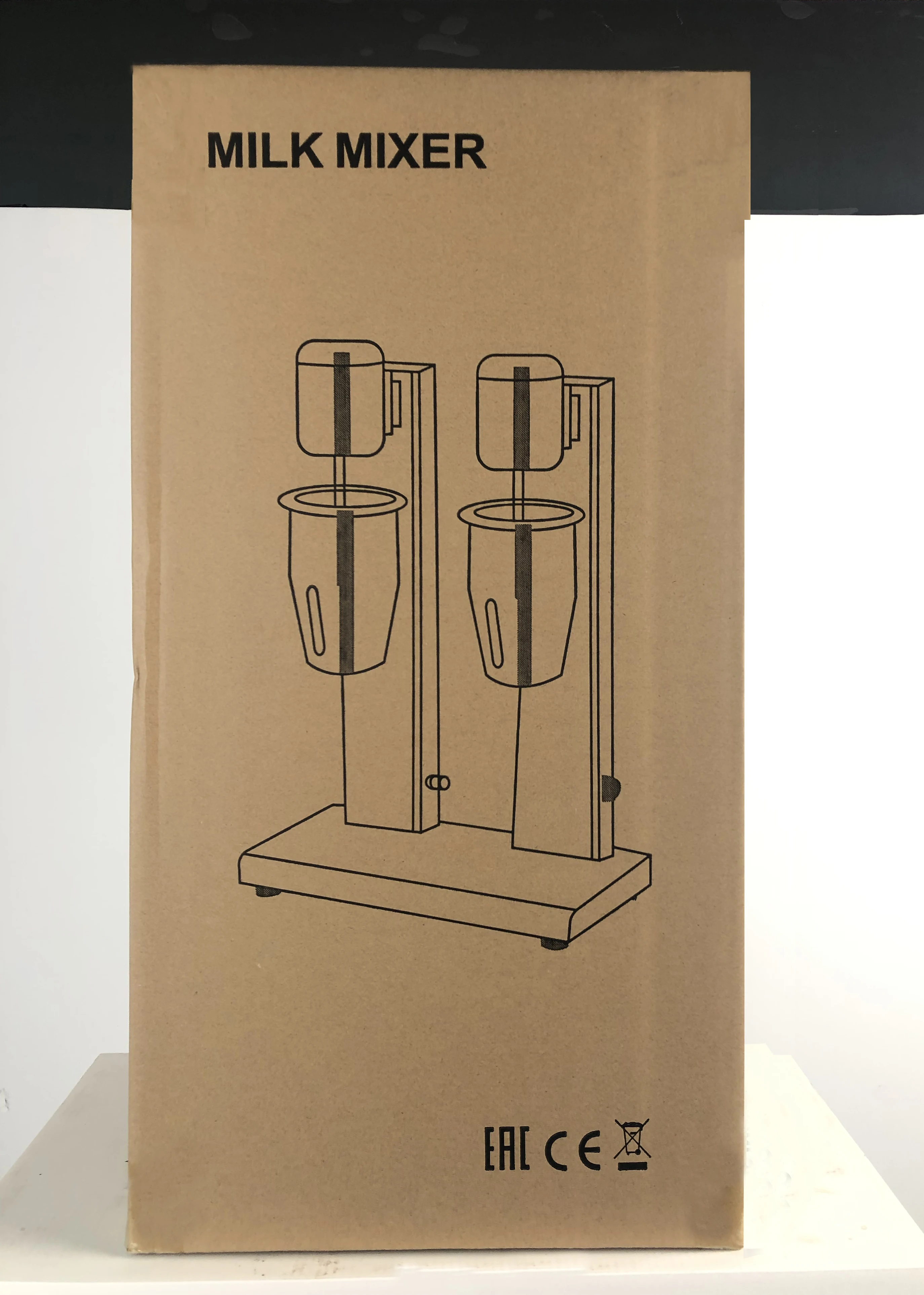 Dual Head Milkshake Machine Stainless Steel Milk Shake Machine 2 Speed with Cups, Smoothie Mixer Blender Cocktail Mixer Maker