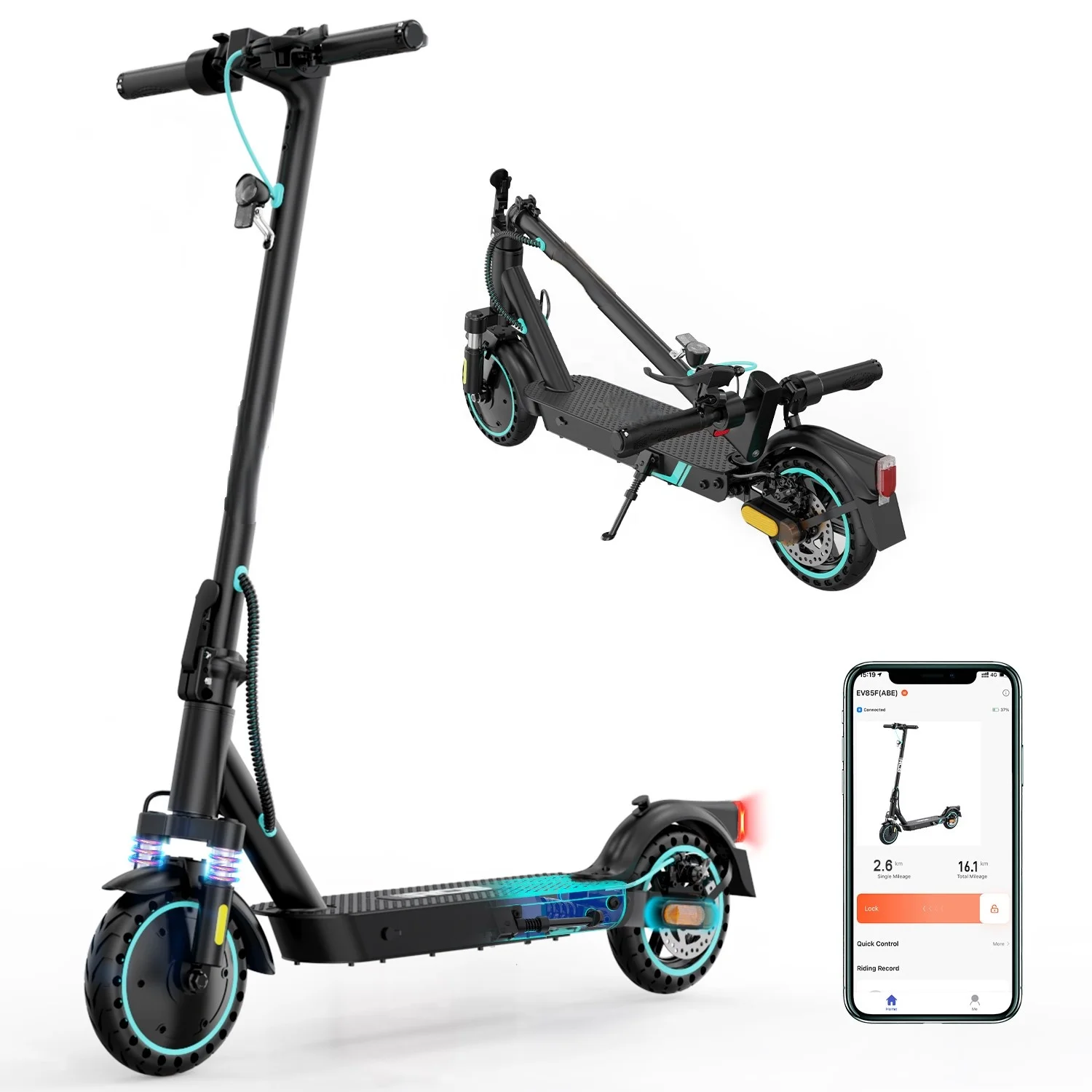 adult electric skateboard 400w motor electric scooters 25kmh e-scooter abe certificated 8.5 inch folding  e roller scooter