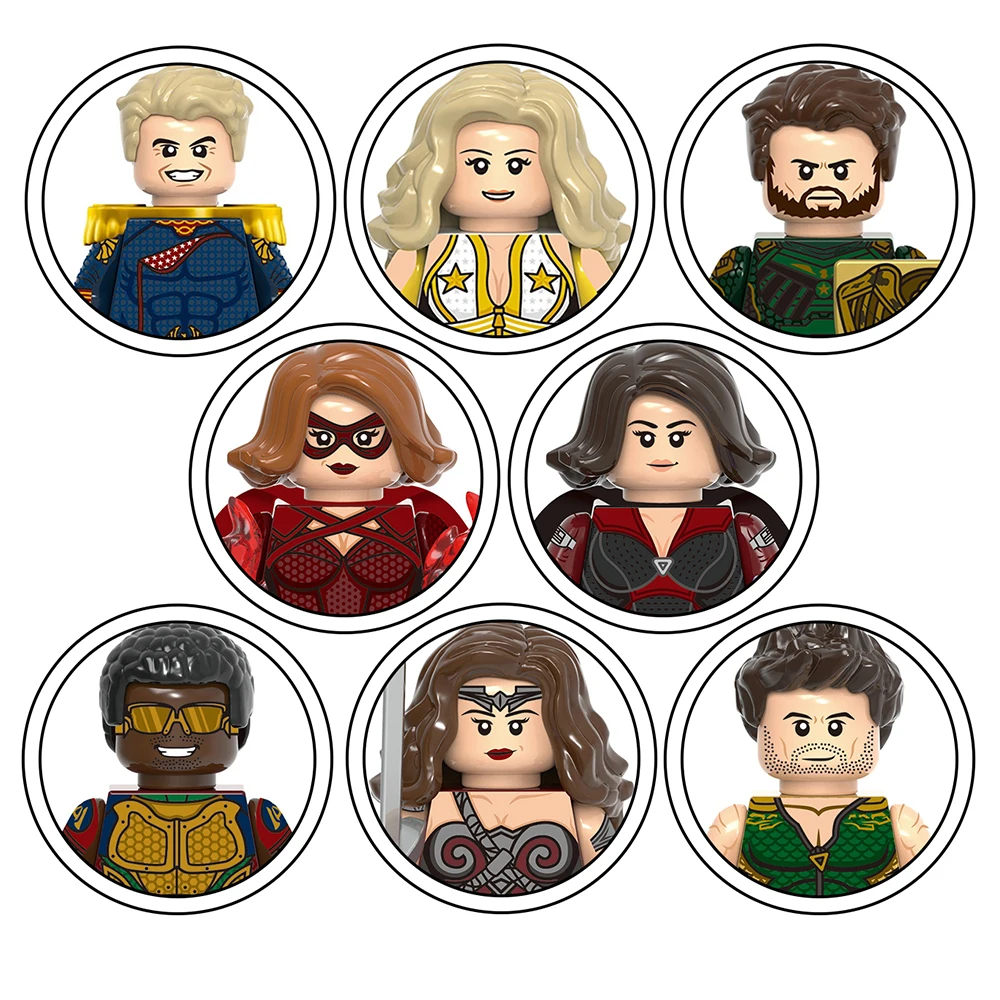 X0337 Super Hero Queen Maeve The Boys Stormfront Crimson-Countess A-Train The Deep Mini Building Blocks Smart Kids Toys Juguetes