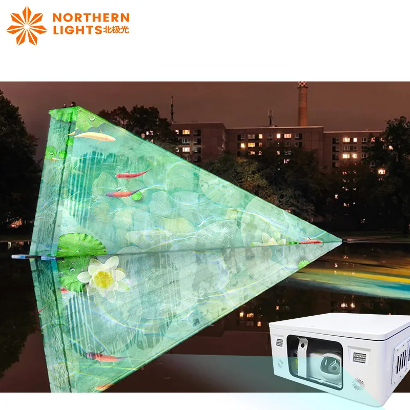 building Wall Projector Outdoor Projection Lighting 3D Video Movie Mapping Holographic Projection System Building Projection