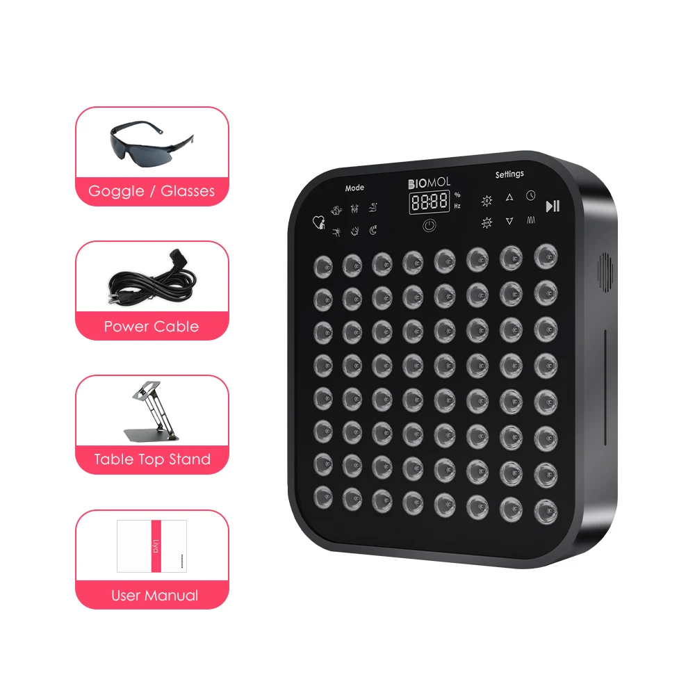 LIYA High End H320 Near Infrared Therapy Light Intelligent Voice Control Red Light Therapy Panel for Muscle Recovery