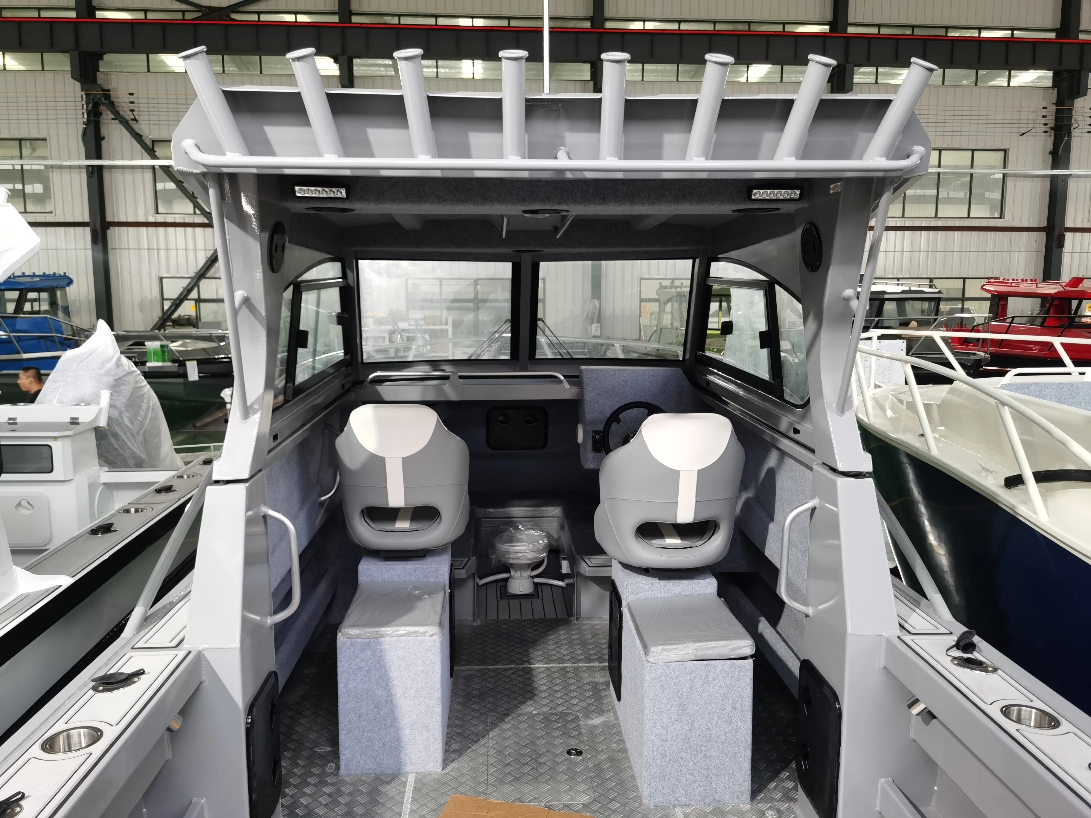 Profisher 750/23ft стабильные и спортивные Прямые продажи с завода дешевые алюминиевые рыбацкие лодки
