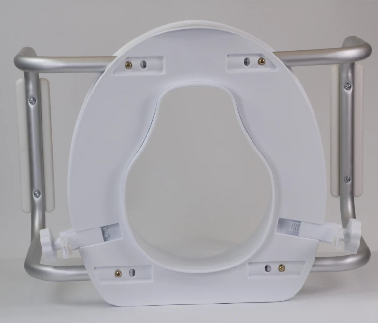 SUNCARE Height Adjustable Elevated 4 Inches PP Commode Homecraft Raised Toilet Seat With Armrest