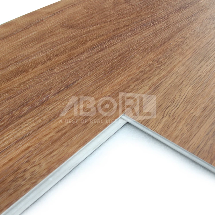 Indoor 9mm indoor wood plastic composite wpc vinyl waterproof flooring with cork bac