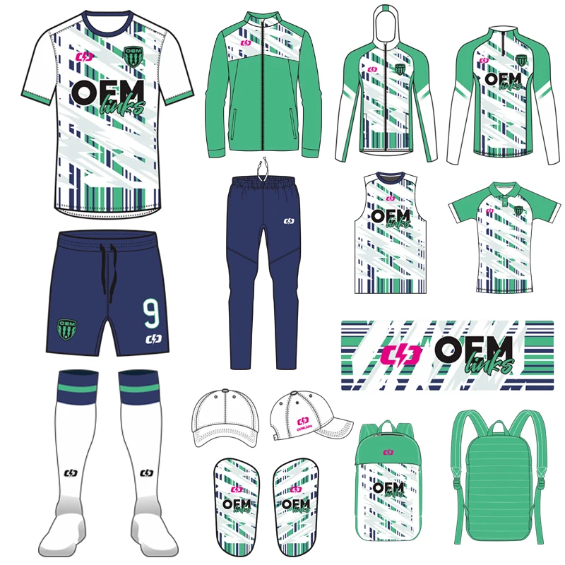 Custom new Soccer Club uniform Soccer t-shirts football shits football uniform set soccer jersey set football uniform kit