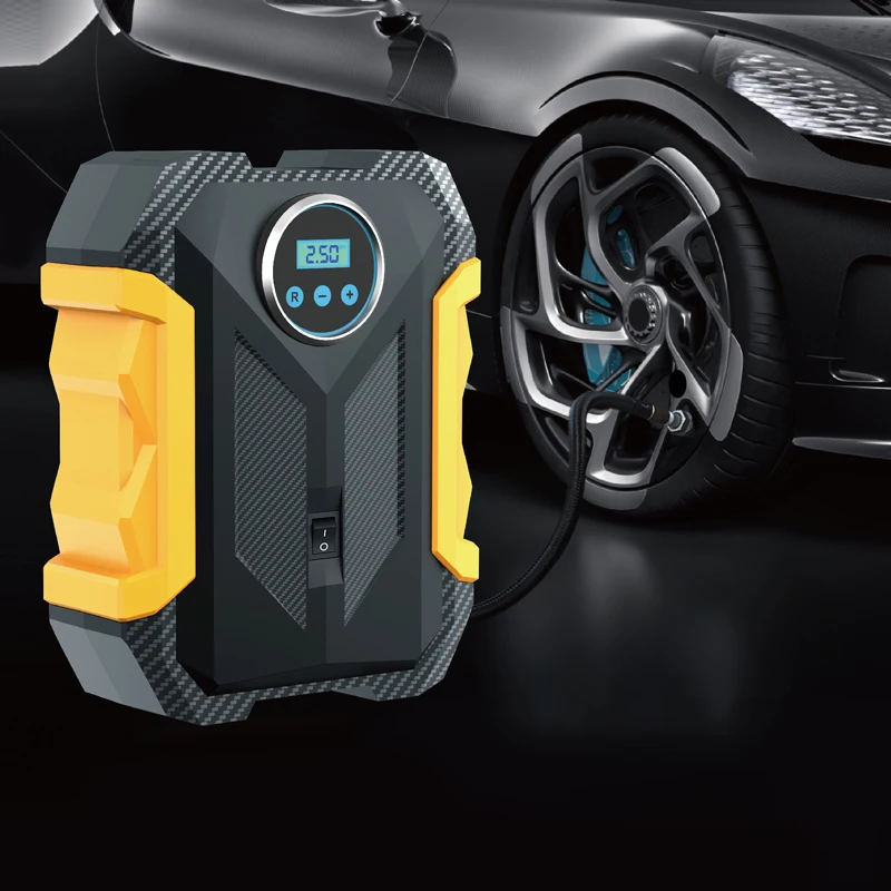 CARSUN 139901 Portable Automatic Digital Display Motorcycle Tire Inflator Bike Accessories With Psi Car Air Pump