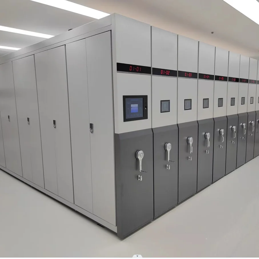 Intelligent Bulk Storage library shelf mobile filing system office File storage Moving Compact mobile shelving system