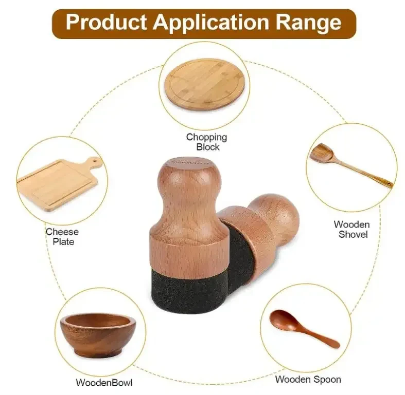 Ownswing Hot Sale Beech Wood Cutting Board Oil Kitchen Cleaning Brush Sponge Dish Washing Brush