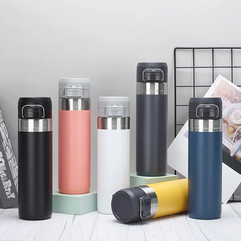 Feiyou high quality custom 800ml stainless steel thermos vacuum flasks double wall insulated portable travel water bottle