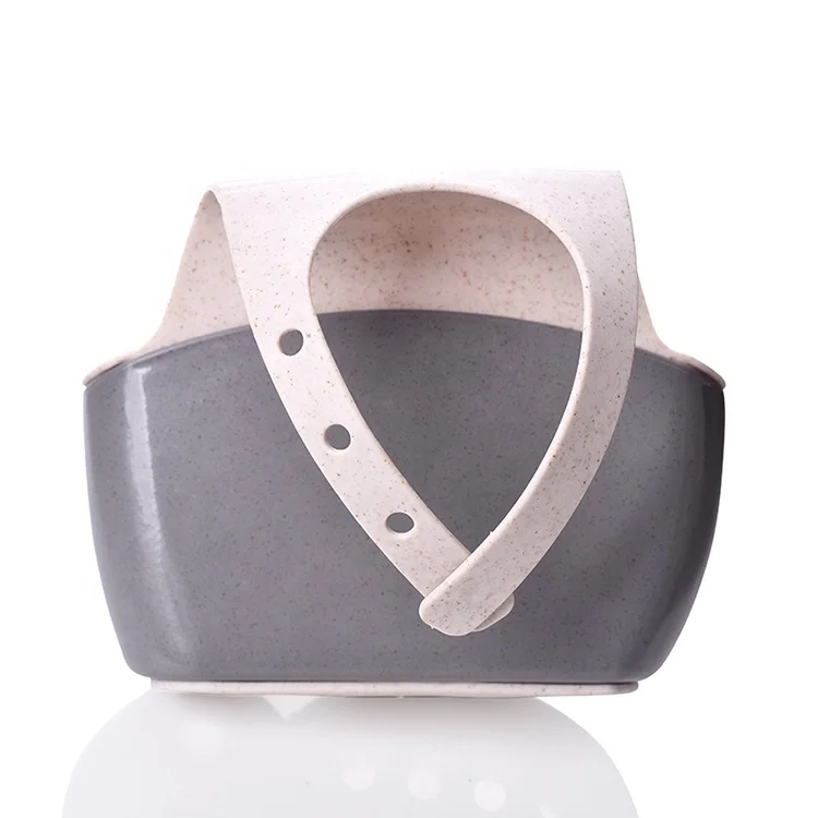 Plastic Kitchen Sink Sider Caddy Organizer Sponges Hanging Sponge Holder  Draining Basket Saddle