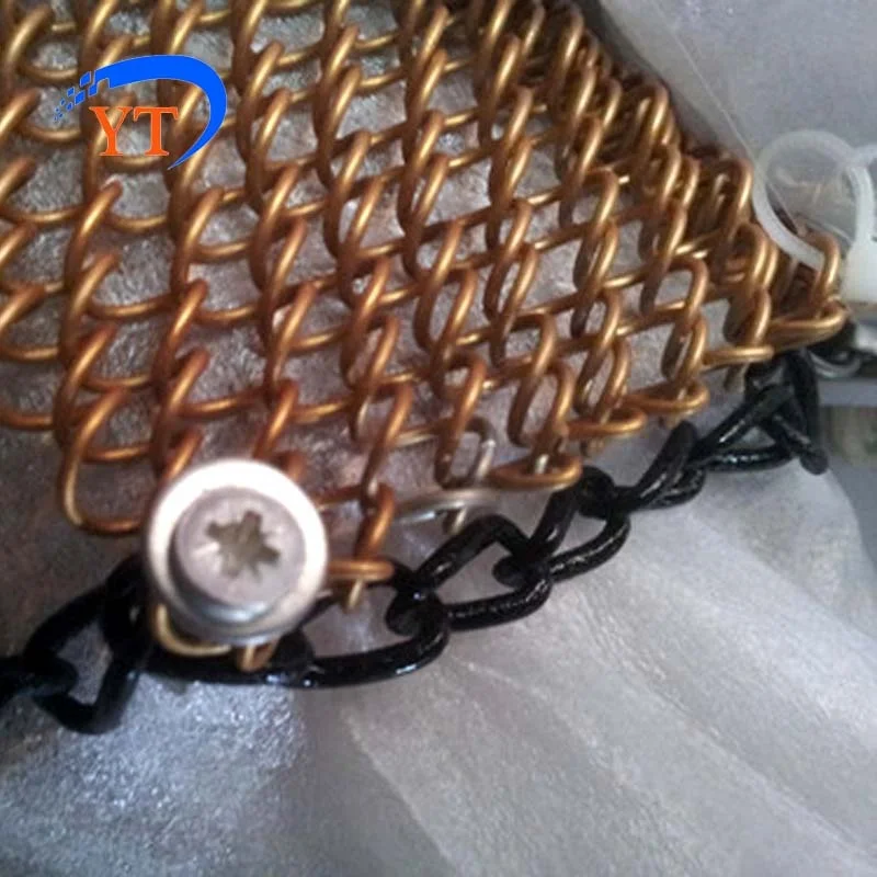 Decorative metal mesh curtain net,fireplace curtain mesh