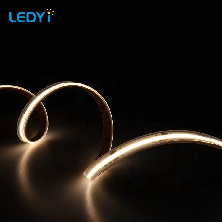 
Wholesale cheap 480chips per meter IP65 silicone tube waterproof cob led strip fob led ribbon for building hotel 