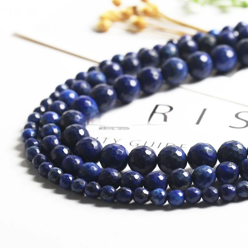 Factory Direct Supply Lapis lazuli scattered beads ornament accessories string beads optimized lapis lazuli round beads