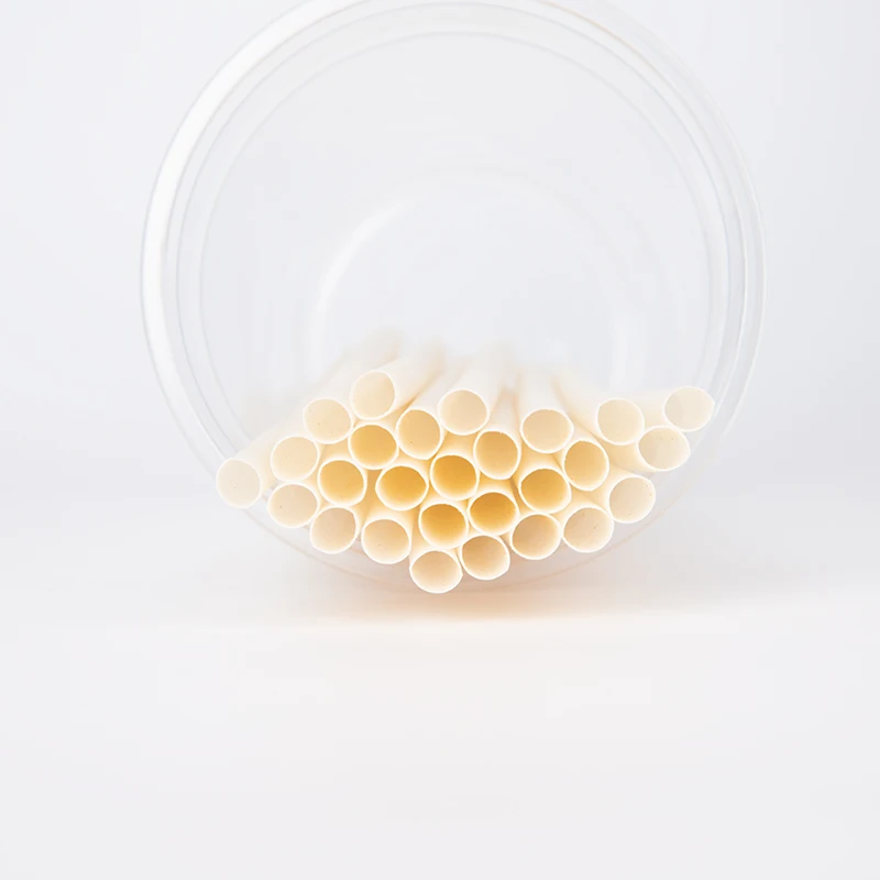 LOKYO Biodegradable rice pla straws compostable milktea disposable straw with customize wrapper