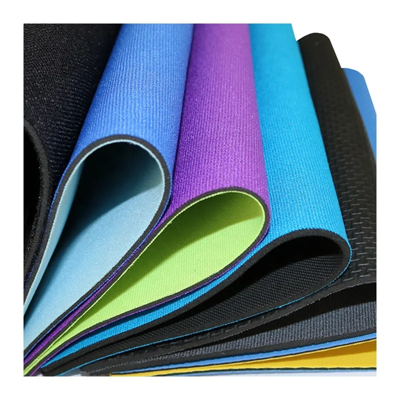 
1mm 1.5mm 2.5mm Neoprene Rubber Sheet Laminated Fabric For Surfing Products 