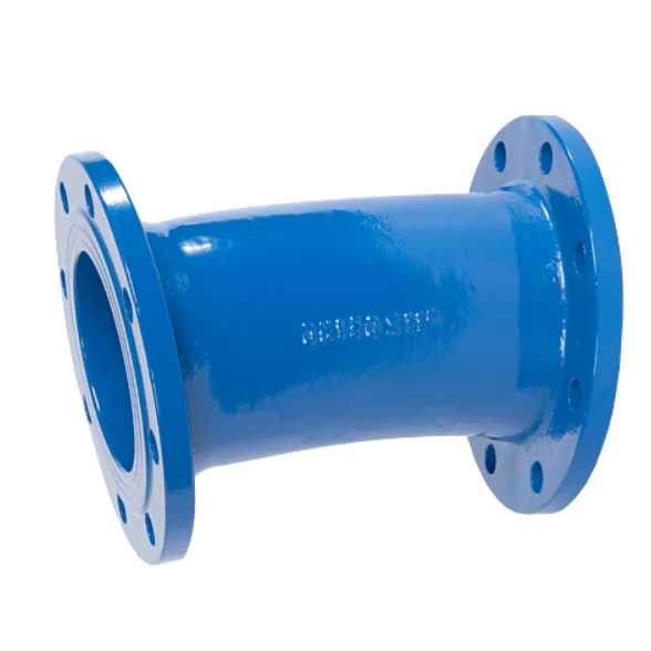 DI Pipe Fitting EN545 Ductile Iron Flanged 11.25 DEG Elbow for Water Supply