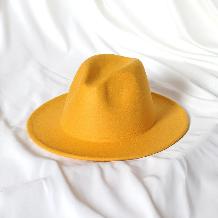 HT-652 шляпа для женщин аксессуары bandswool 100% Fedora шляпы для женщин оптовая продажа 2021 Шляпа С Широкими Полями Фетровая шляпка шерстяная головные уборы