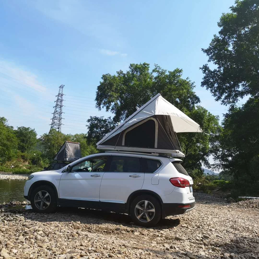 Quick automatic opening factory make aluminium shell roof top tents hard shell roof toptent