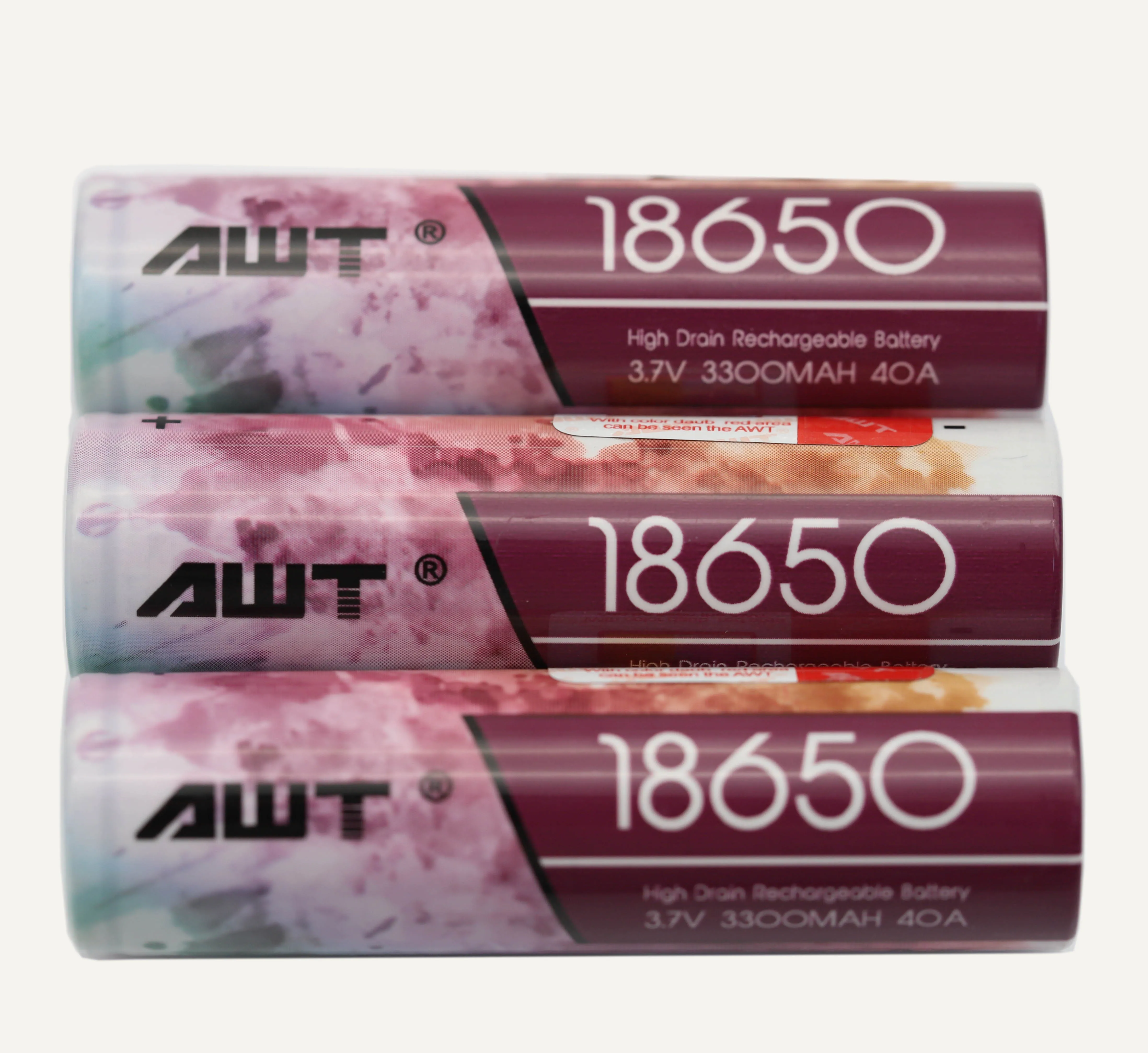 2021 hot sale AWT 18650 3.7v 3300mah 40A 36v 48v 52v ebike battery lithium battery 72v 100ah nmc battery for power tools