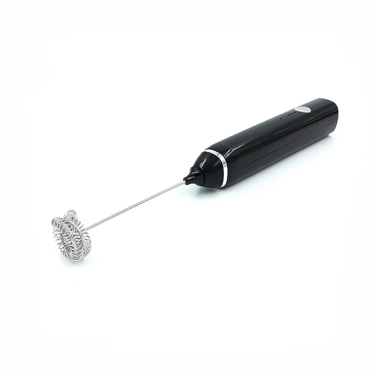 Hot Sale Rechargeable Electric Whisk Coffee Frother Mixer With 2 Stainless Whisks Milk Frother
