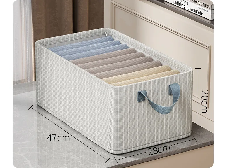 2024 экологически чистый тканевый ящик для хранения одежды складная сумка органайзер дома