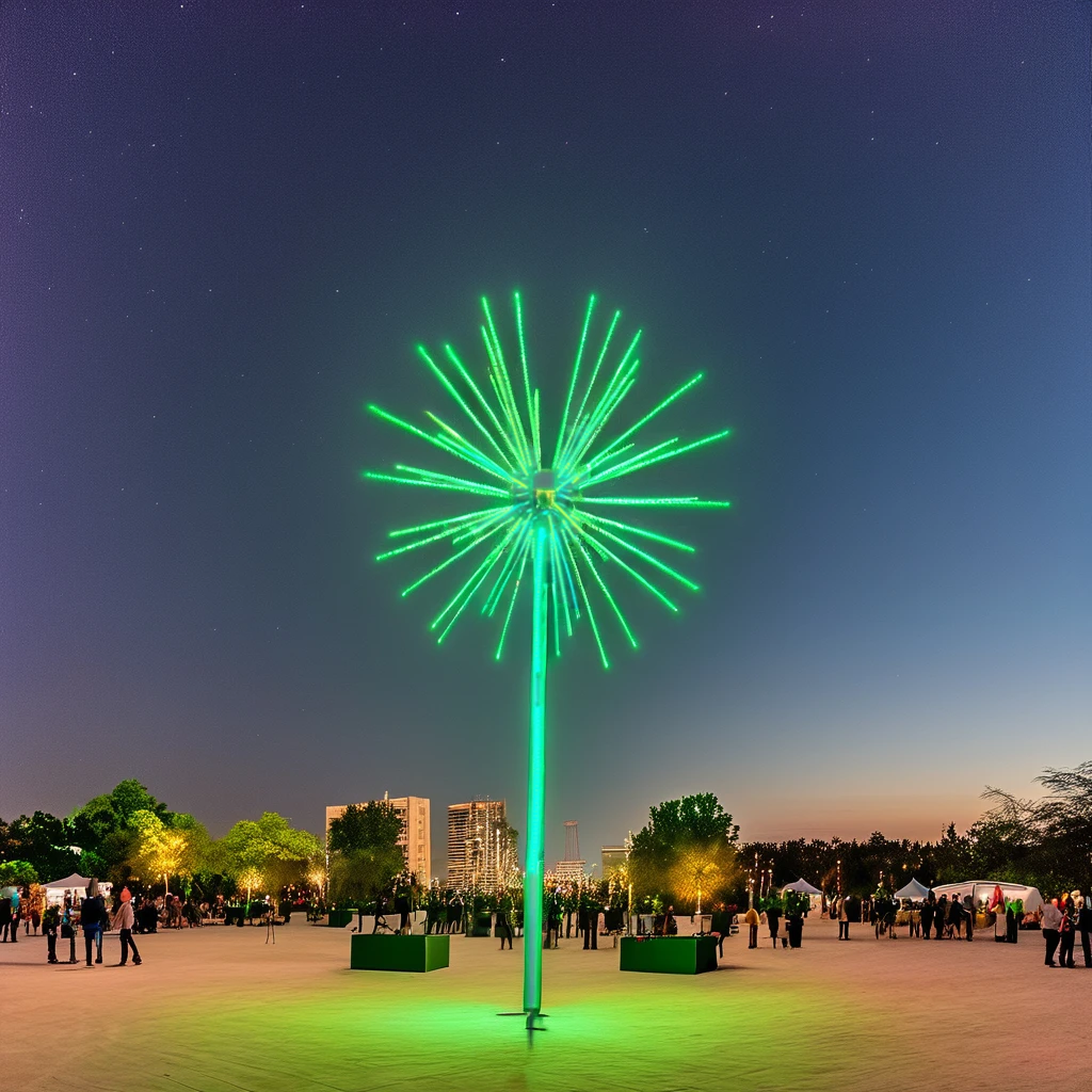 Toprex Modern Style RGB LED Fireworks Light Colorful Outdoor Christmas Meteor Animation for Landscape Decoration