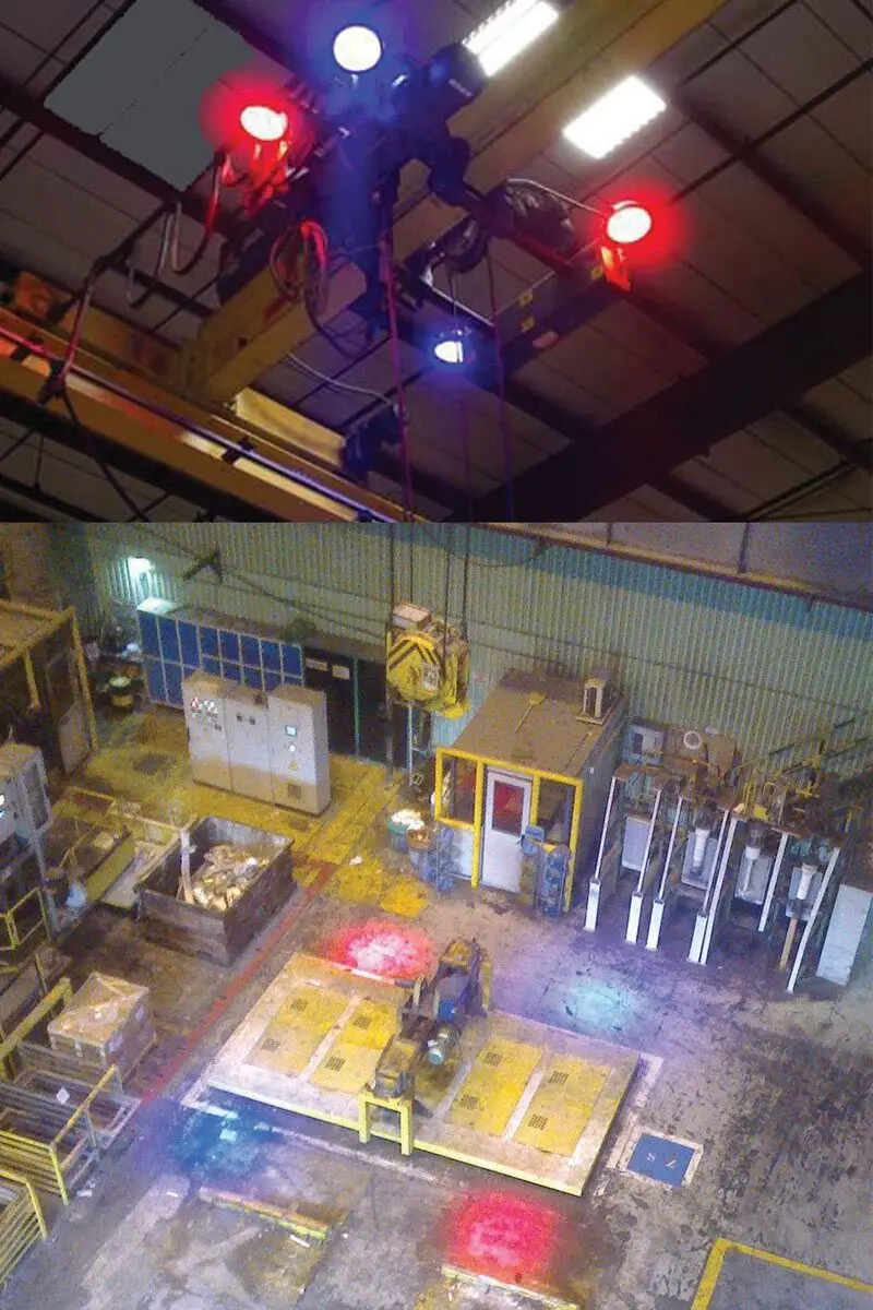 Overhead High brightness 72W Spot Beam Crane Warning Light Round type for forklift lights driving Light Work Lamp Styling