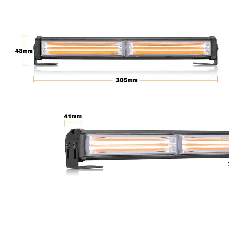 Auto lights Universal 12V 24V Blue Led Strobe Work Led Vehicle Strobe warning Lights Red Amber Flashing Light Bar