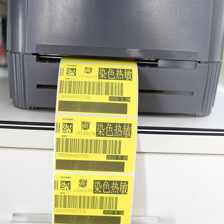 Customized Color Thermal Labels 2X1 4X6 10X15 Self Adhesive Sticker Direct Paper Roll
