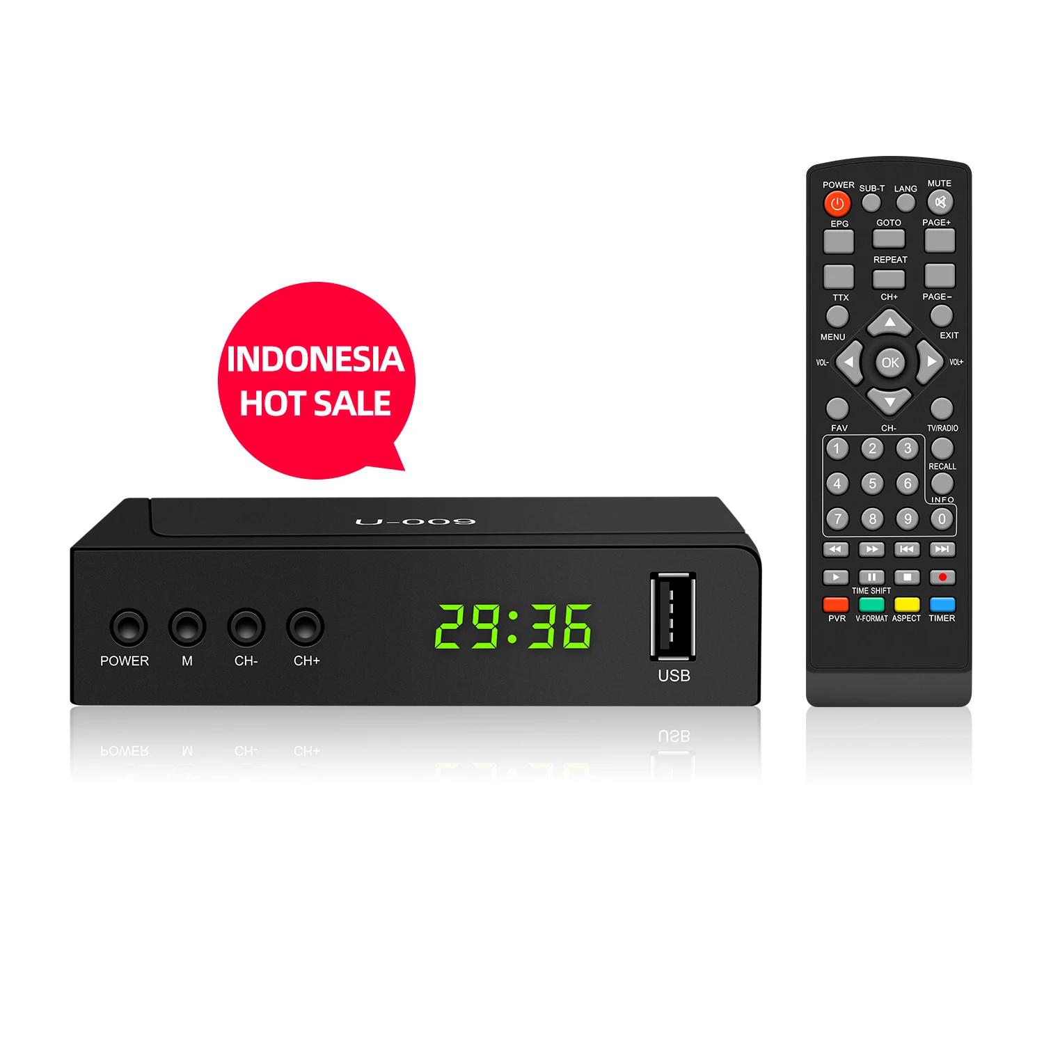 Новый DVB Декодер 4K HD TV компьютерной приставки к телевизору для спутникового ТВ-приемника Бесплатная