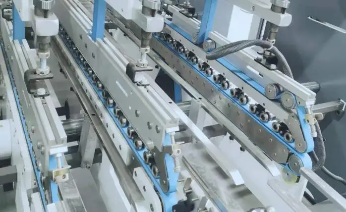 Corrugated Carton Cardboard Paper 4 and 6 corner Folder Gluer Folding Box Making Machine (GK-1200PCS)