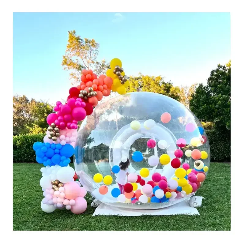 bubblehouse for kids hotel transparent room outdoor balloon event dome party tente gonflable bubble house inflatable tent