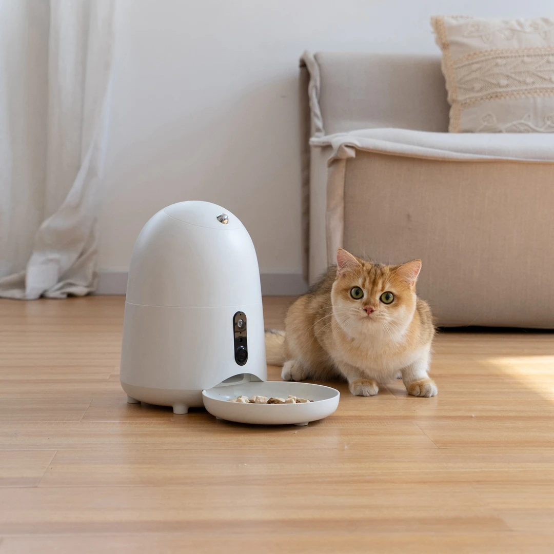  Лидер продаж товары для домашних животных кормушка кошек с Wi-Fi камерой управлением через приложение емкость 2
