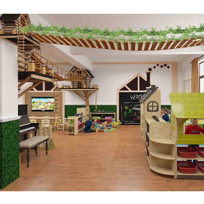 New Design  kindergarten tables and chairs pre nursery storage cabinets wooden beds and nursery cubbies