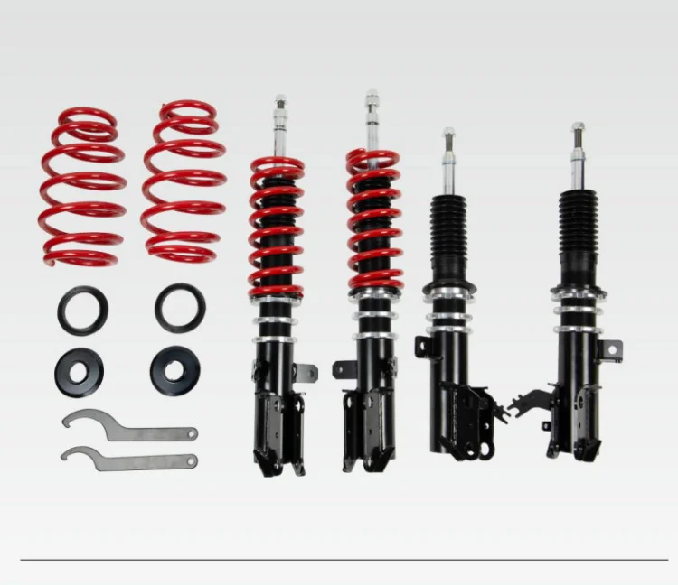 Базовый полноразмерный регулируемый комплект coilover конструкция с двойными трубками для корейских и японских Toyota Mitsubishi Hyundai
