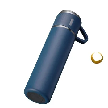 Business 450ml Gift Box Set Business Cup Stainless Steel Thermos Cup One Cup Flasks Water Bottle With 3 Lids
