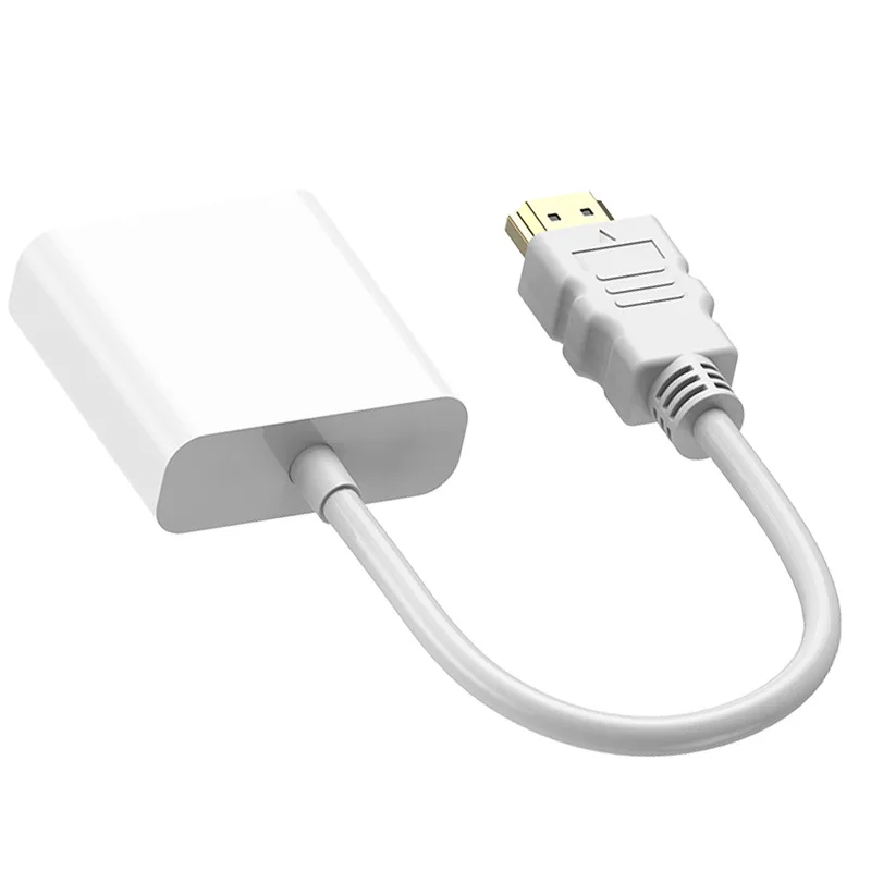Мирный высококачественный дешевый адаптер 1080P HDMI-VGA переходник штырь-гнездо HDMI аудио видео