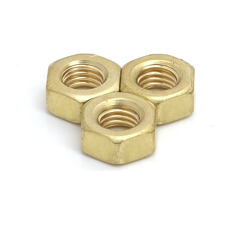 High quality low price brass hexagon nuts