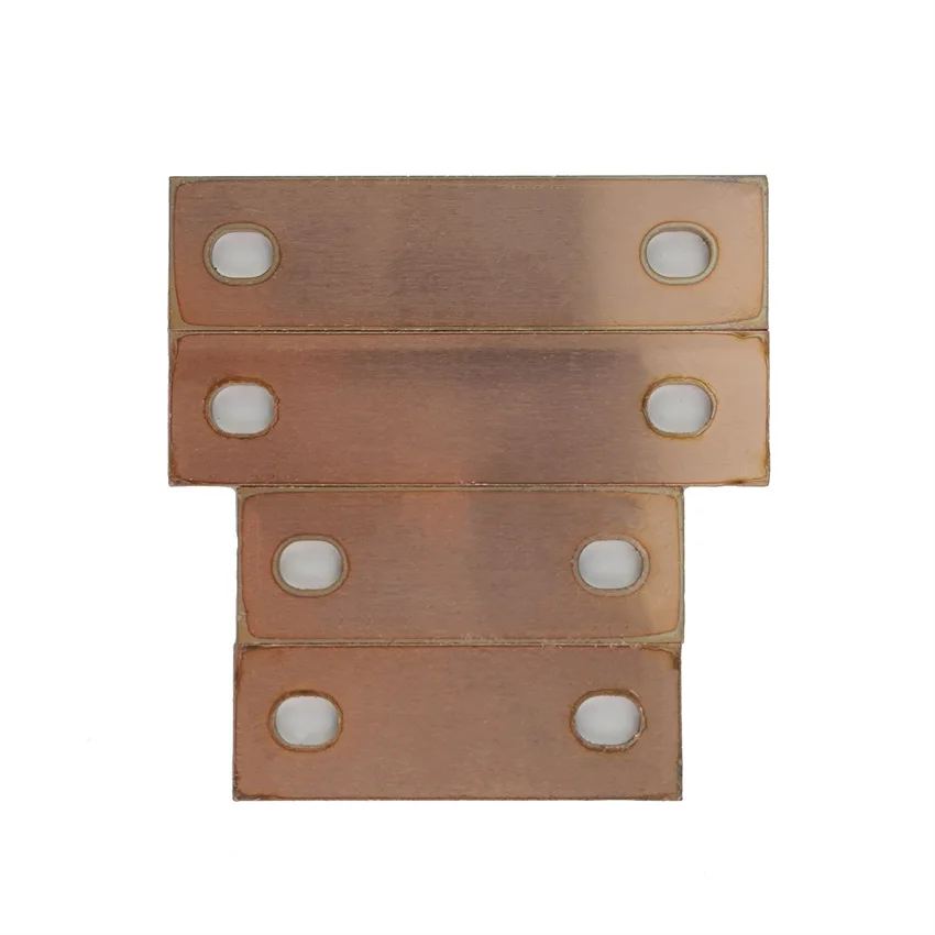 Customized T2 Red Copper Strip Flat Busbar for Prismatic Cell