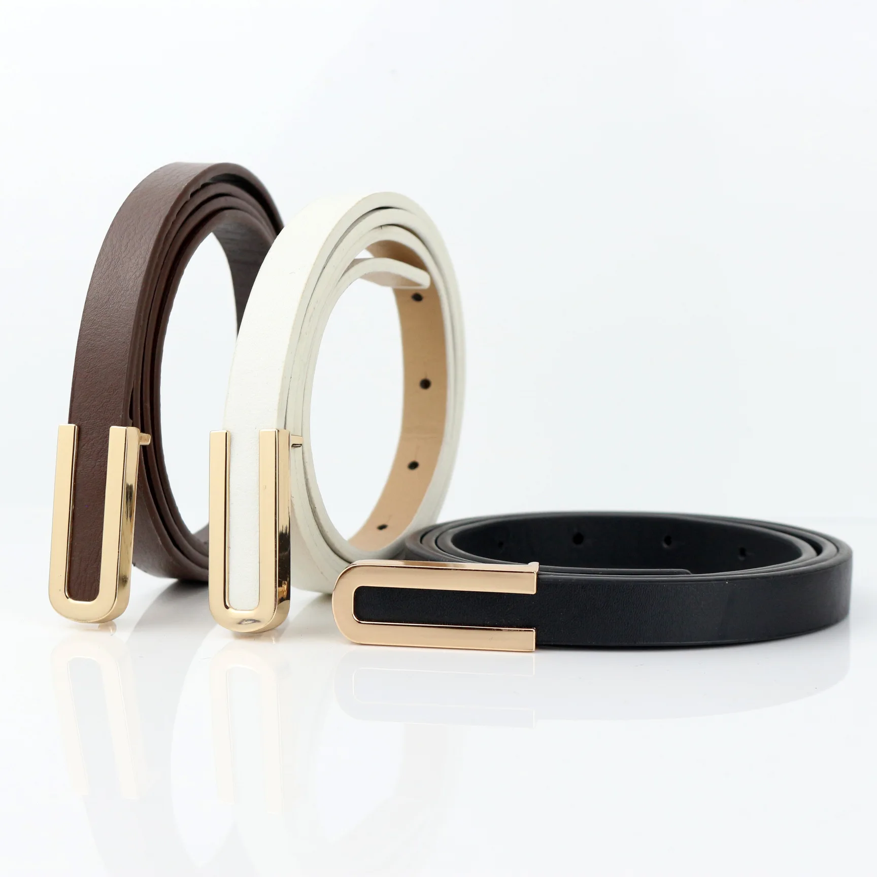 Fashionable Pu Belts Leather Material Designer Belt Manufacturer Women Party Wear