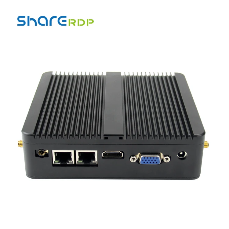 Qinglian Msi Desktop Mini PC X86 12V 3A 5A 2 Lan Port Fanless Computer J1800 J1900 J4125 Custom Embedded Mini PC