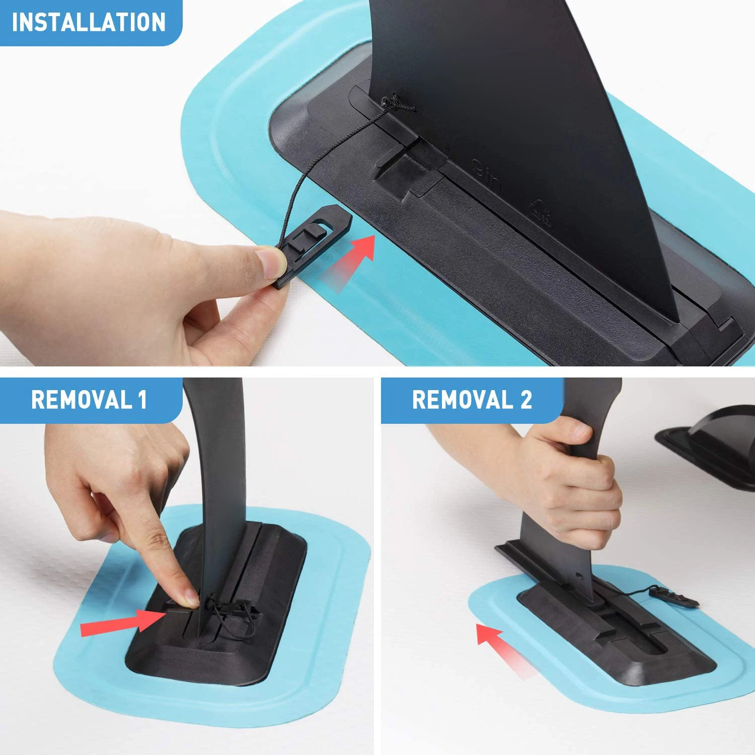 Wholesale Surf Stand up Paddleboard Slide Fins CE BSCI Surfboard Tail 9 Inches Fin