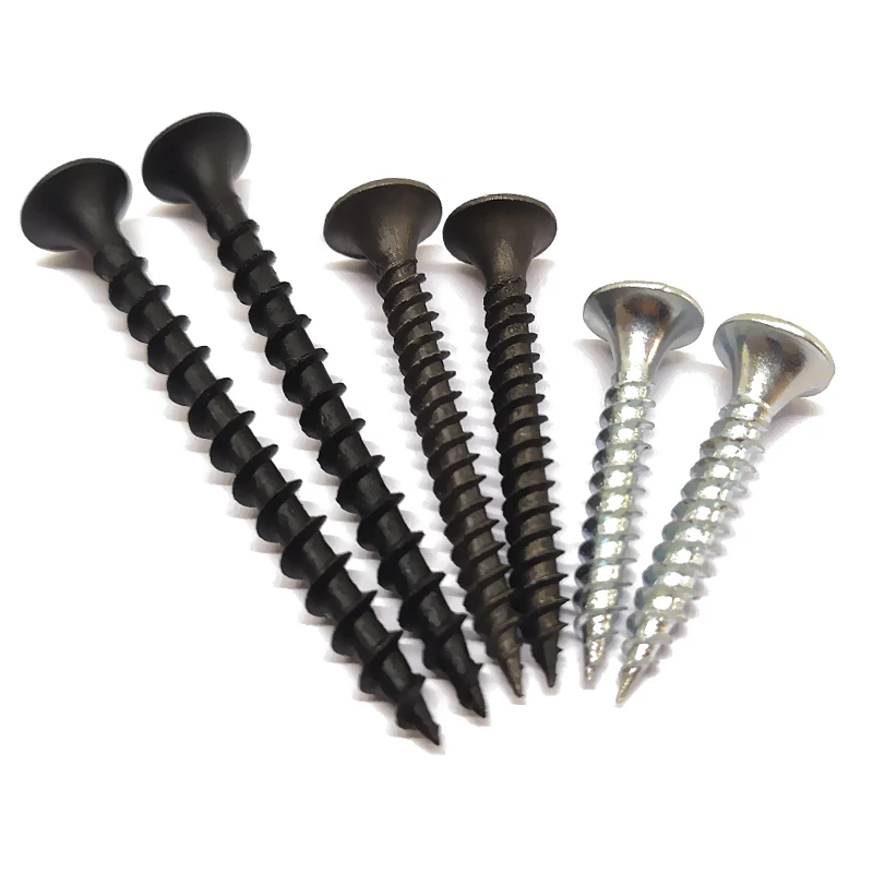 Plastic Box Bucket Bugle Head Oxide Black Screw for Drywall Metal Wood