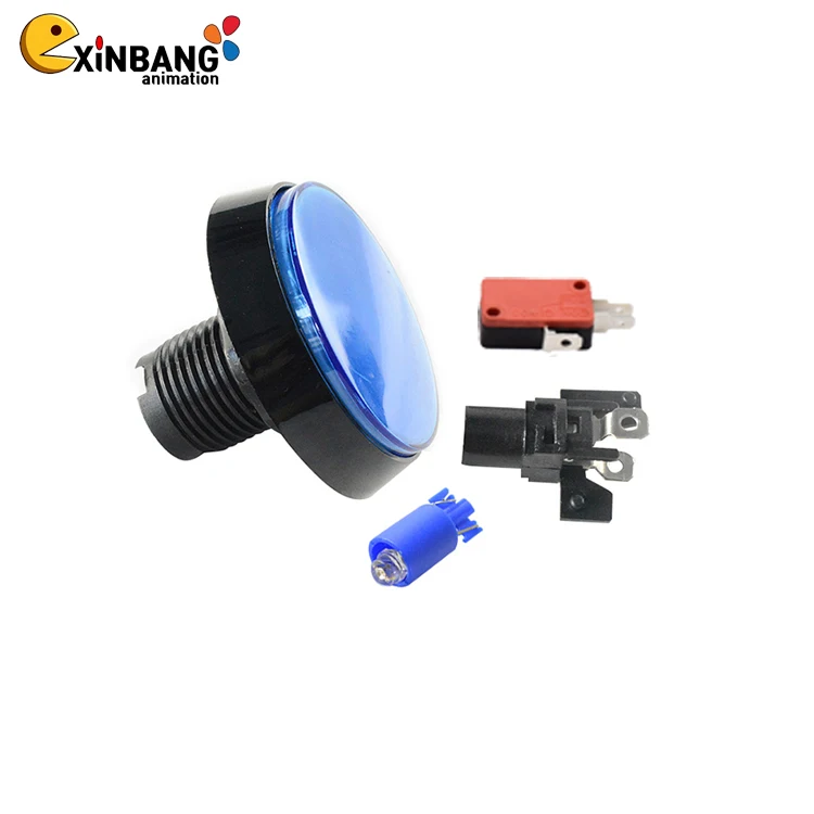 Большая круглая 60 мм Кнопка крепления света плоская скошенная кромка кнопка аксессуары переключатель автоматического сброса