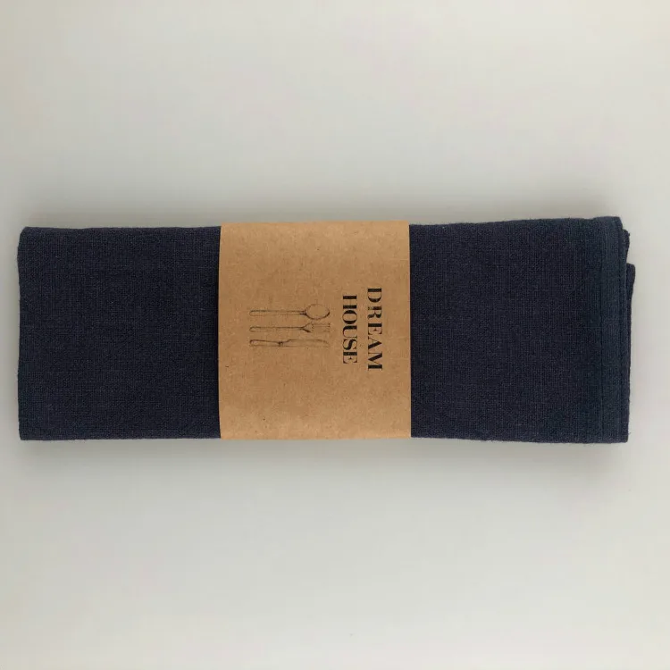 Plain linen tea towels Yarn-dyed Solid colorful Tea Towel Kitchen Cleaning Cloth Dish Towel