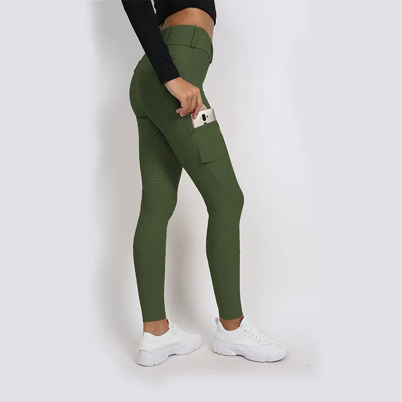 Customized Equestrian Breeches Wholesale Women Full Silicone Anti-pilling Equestrian Apparel For Horse