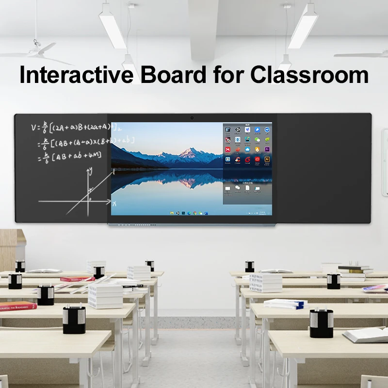 55/65/75/86/98 inch finger multi touch screen smart interactive board meeting room interactive whiteboard for class teaching